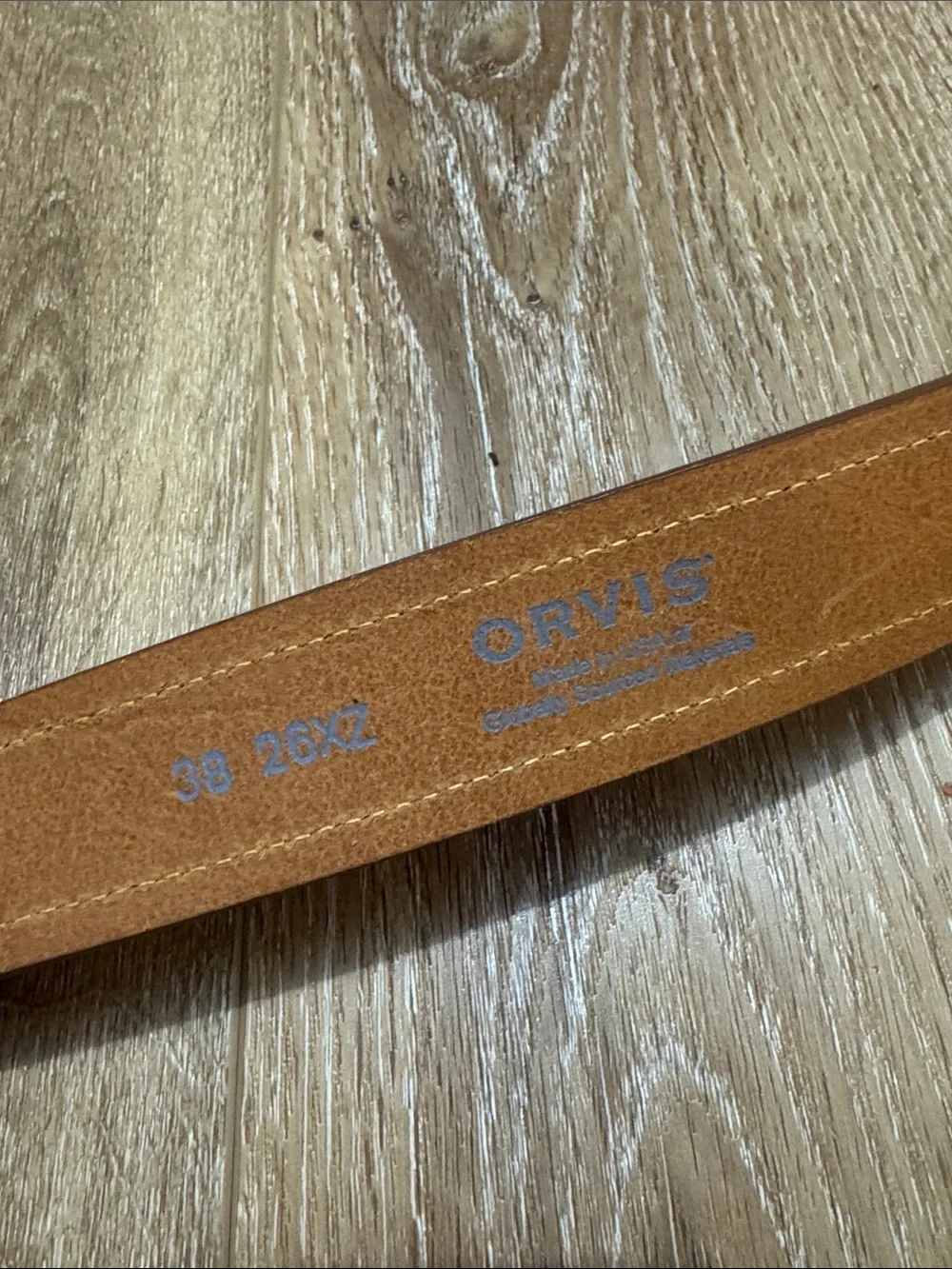 Vintage Orvis Embroidered Leather-Trim Women's fish Belt